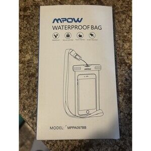 Mpow Waterproof Phone Pouch Dry Bag Case Universal Beach Pool NEW in Box